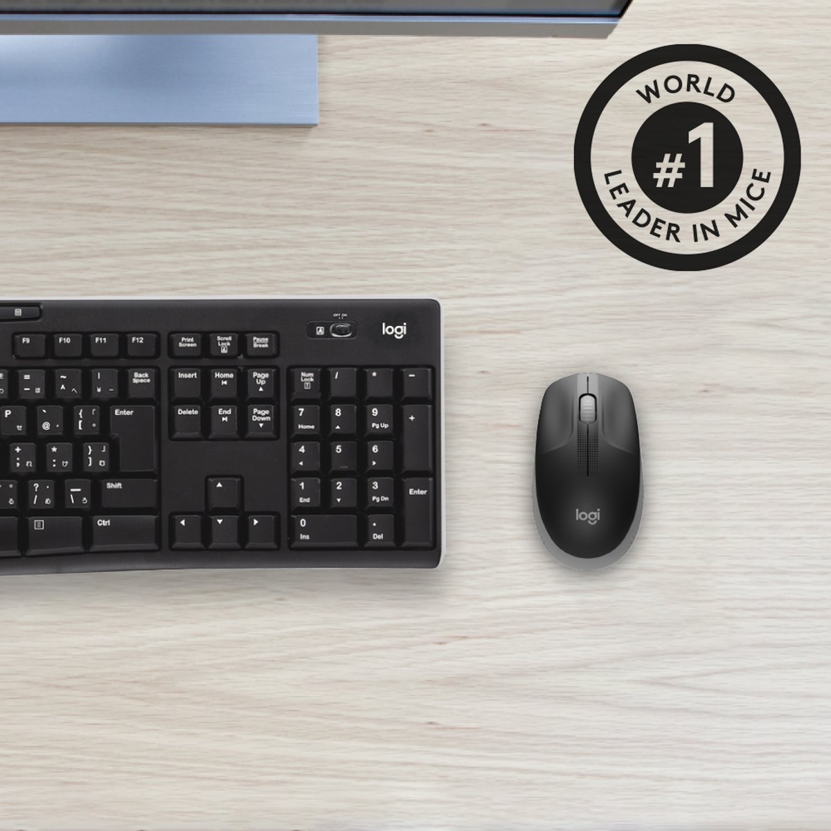Logitech wireless mouse m190 grey - Afbeelding 5